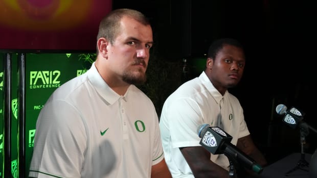 Alex Forsyth DJ Johnson Pac-12 Media Day